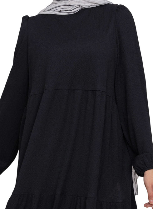 Black Basic Dress - Khotwh